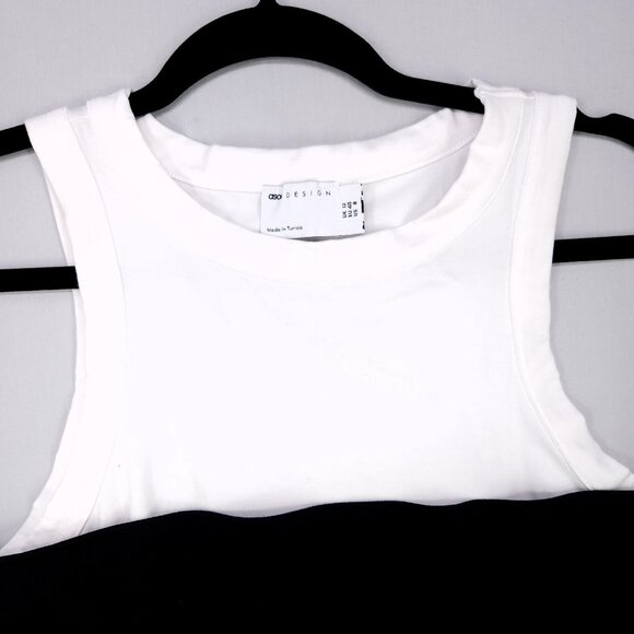 ASOS Design Tank Top Size 8 Contrast Corset Overlay Detail Racer Back - Picture 3 of 10